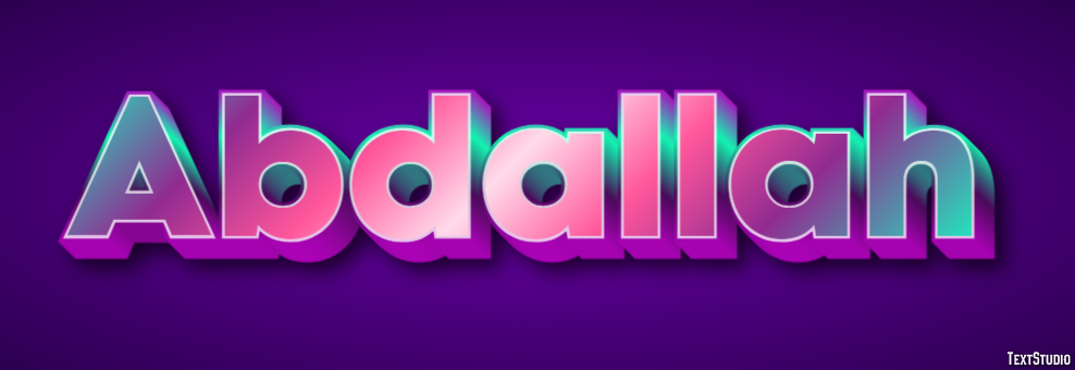Abdallah Text effect