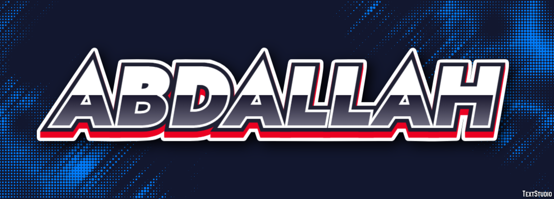 Abdallah Text effect
