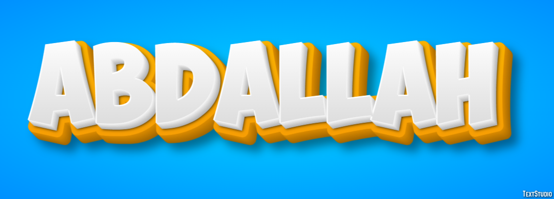 Abdallah Text effect