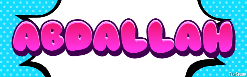 Abdallah Text effect
