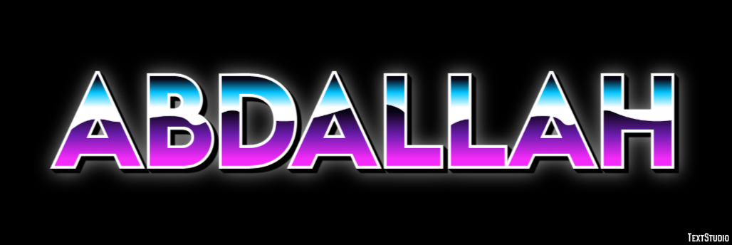Abdallah Text effect