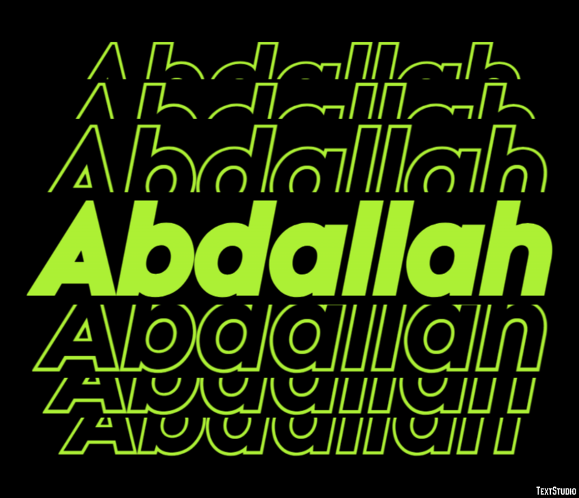 Abdallah Text Effect