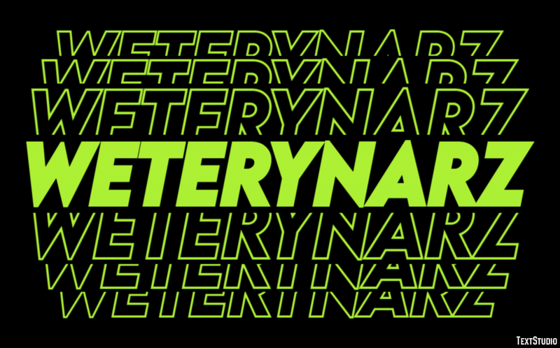 Weterynarz Effetto testo