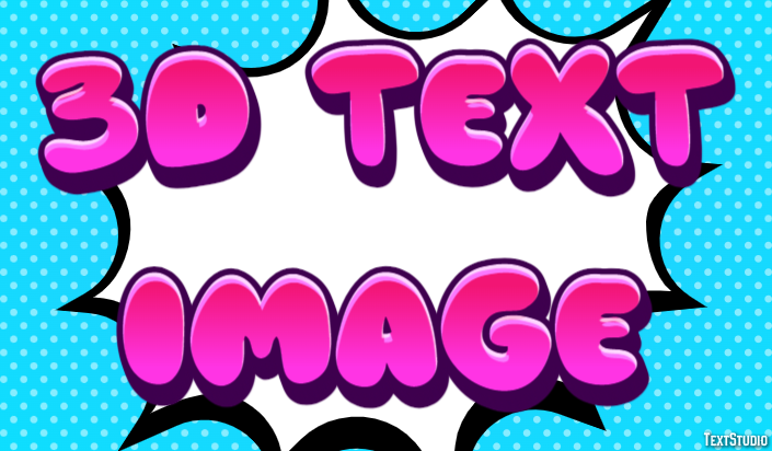 3d Text Image Text Effect