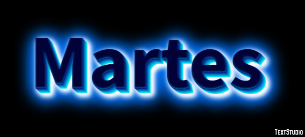 Martes Efecto de Texto