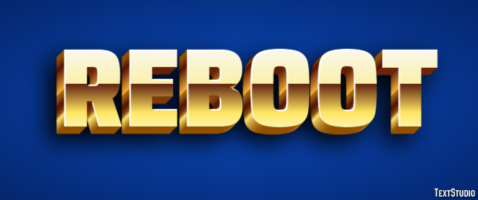 ReBoot Эффект текста