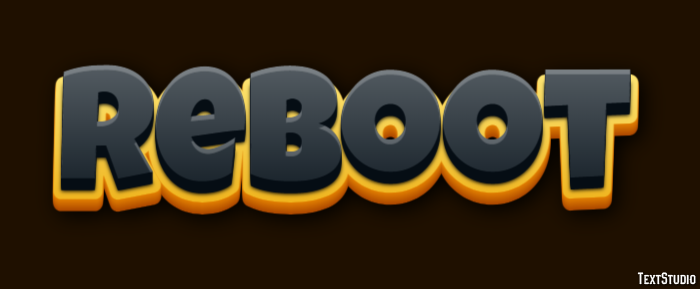 ReBoot Эффект текста