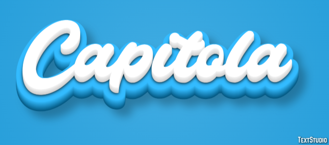 Capitola Эффект текста