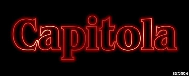 Capitola Эффект текста