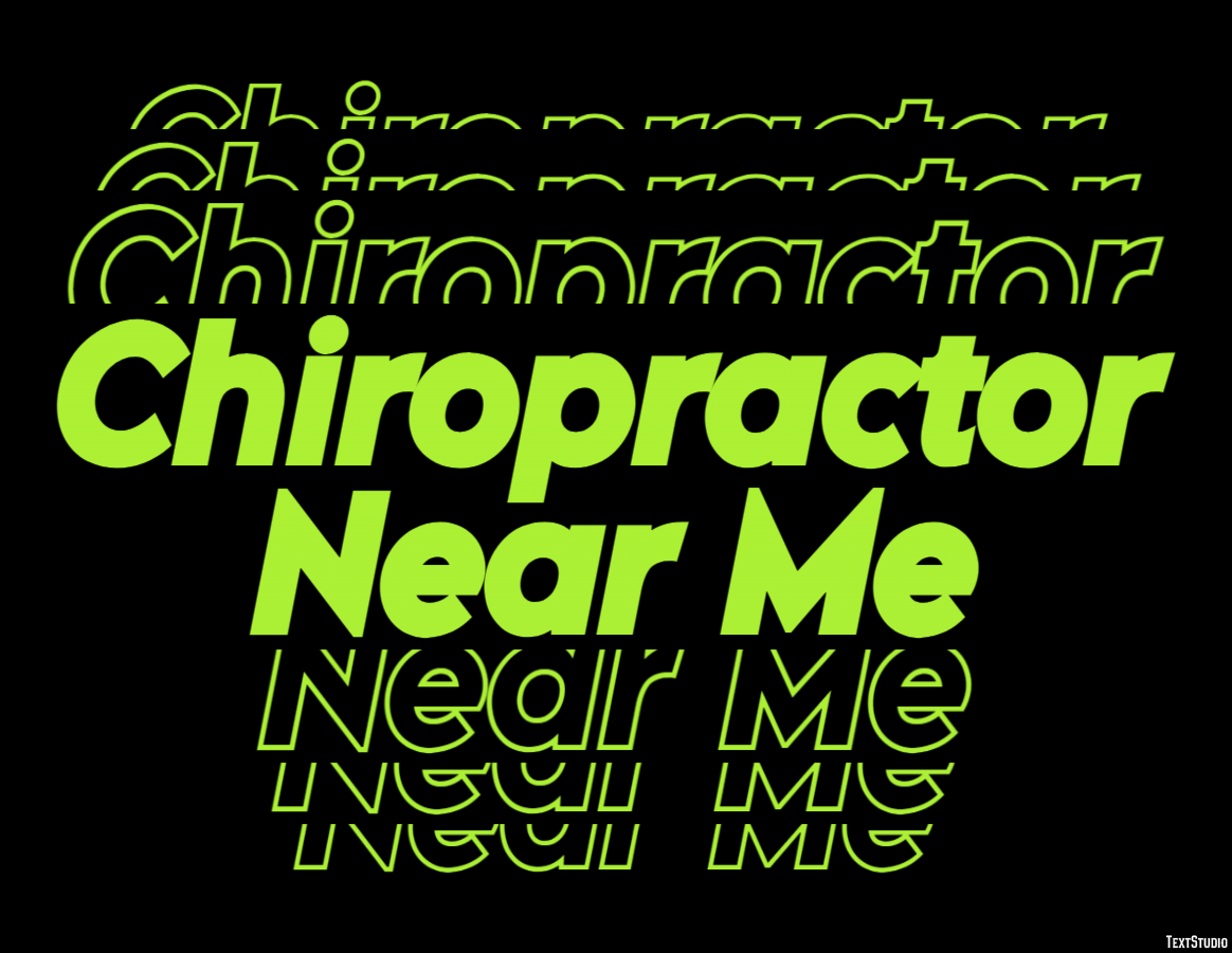 Chiropractor Near Me Effetto testo