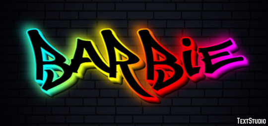 Barbie Text effect