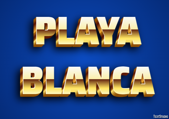 Playa Blanca Efekt tekstowy