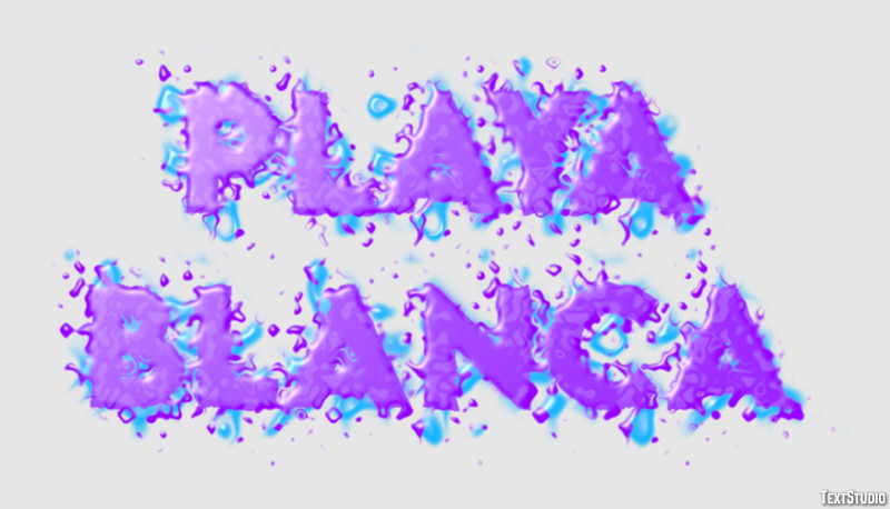 Playa Blanca Tekst Effect