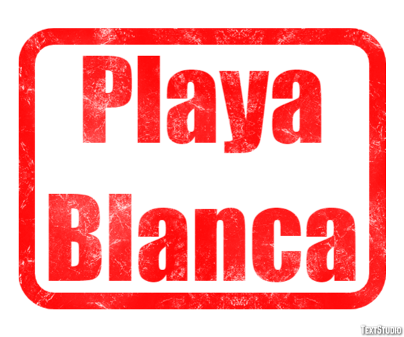 Playa Blanca Effetto testo