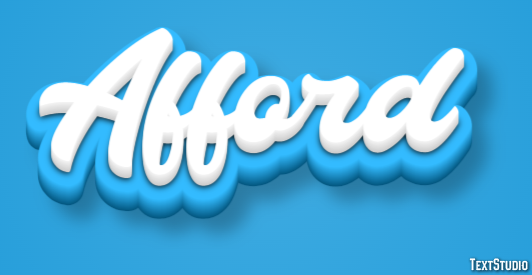 Afford Text Effect