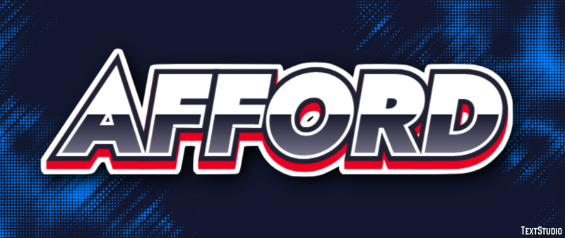 Afford Text Effect