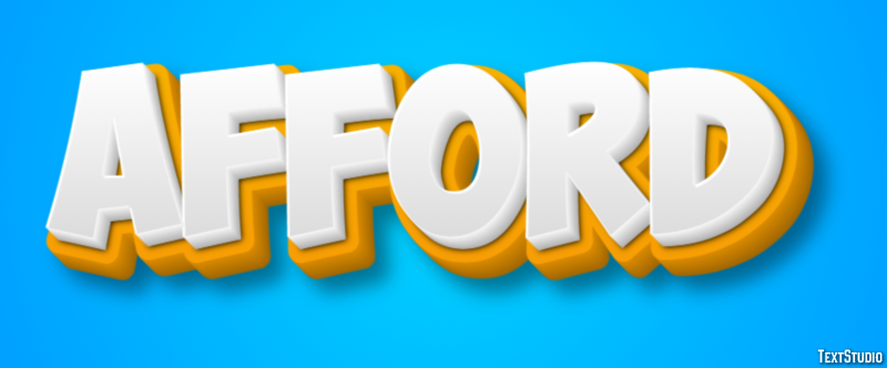 Afford Text Effect