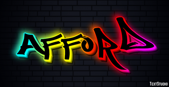 Afford Text Effect