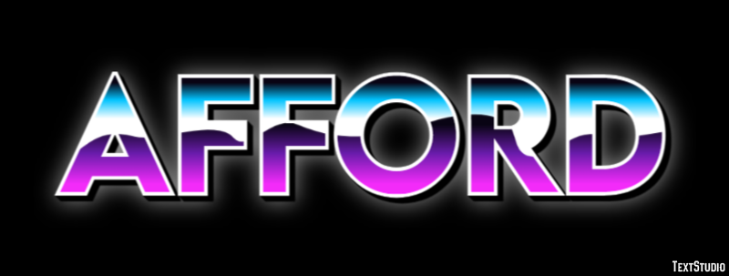 Afford Text Effect