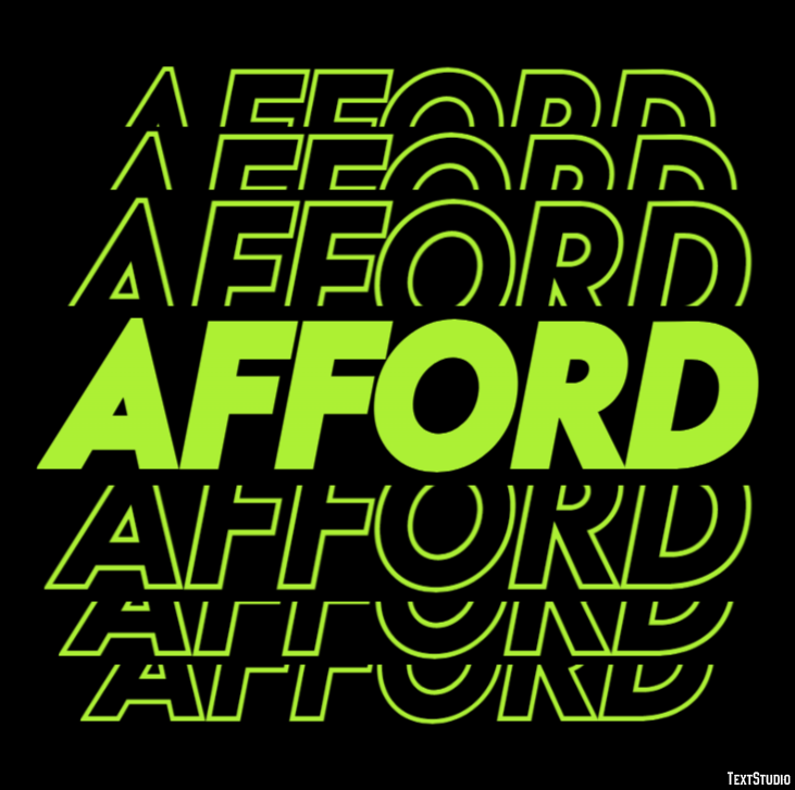 Afford Text Effect