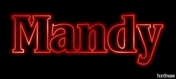 Mandy Efecto de texto