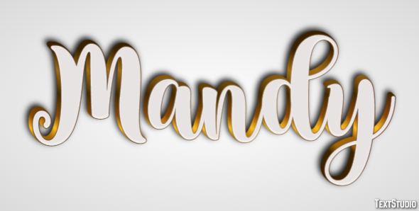 Mandy Text Effect