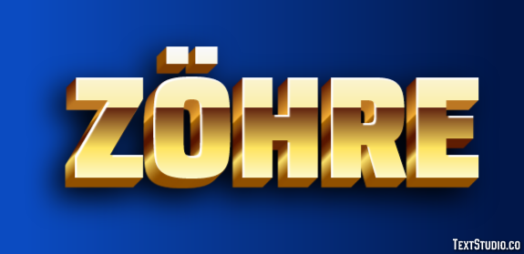 Zöhre Efeito de texto