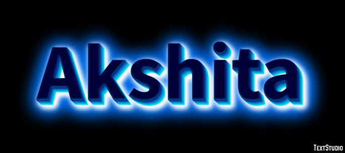 Akshita Efecto de Texto