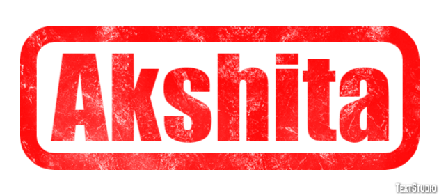 Akshita Text effect