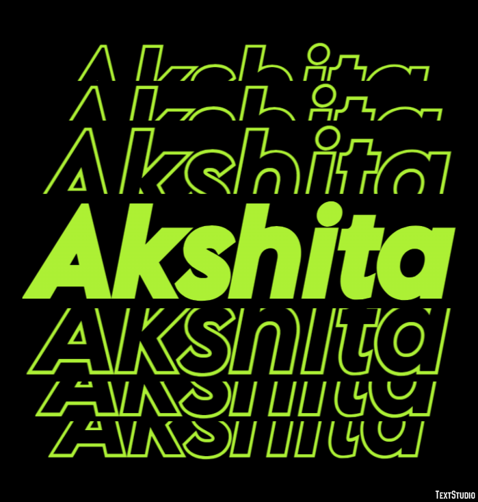 Akshita Tekst Effect