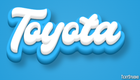 Toyota Tekst effect