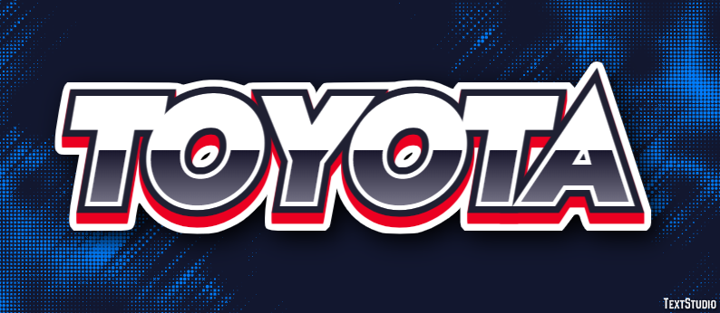 Toyota Tekst Effect