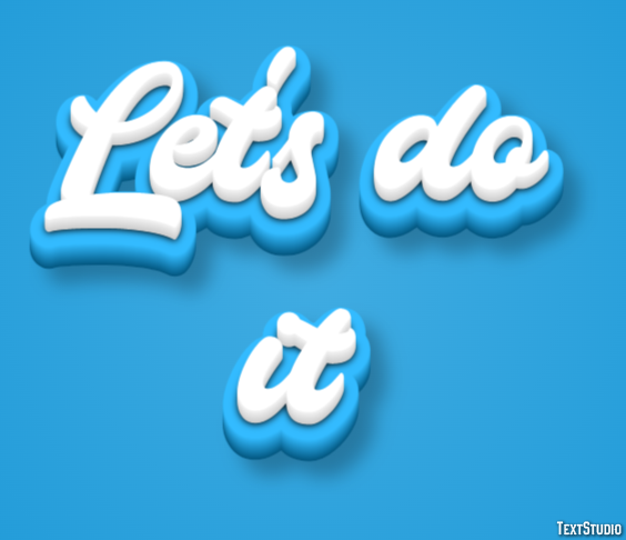 Let's do it Text Effect