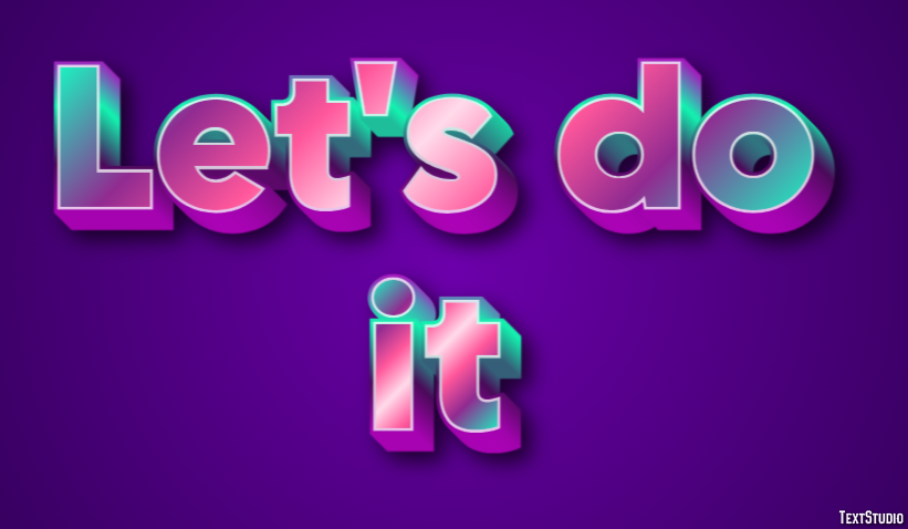 Let's do it Text Effect