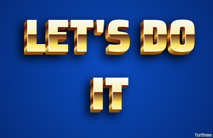 Let's do it Text Effect