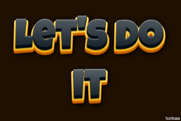 Let's do it Text Effect