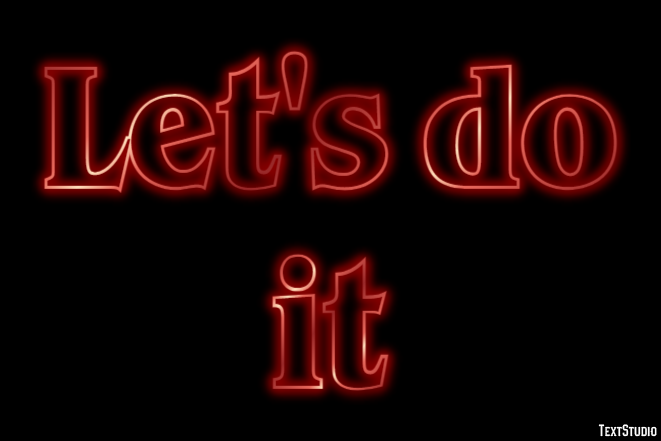 Let's do it Text Effect