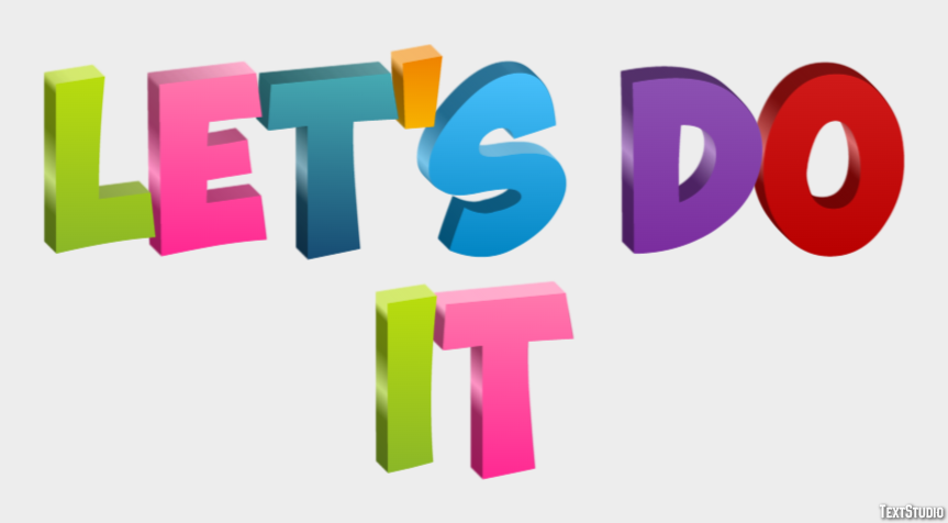 Let's do it Text Effect