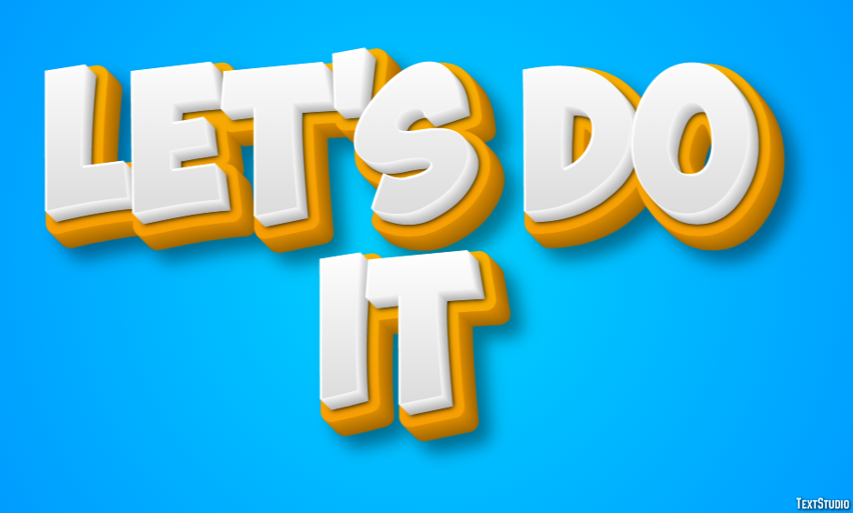 Let's do it Text Effect
