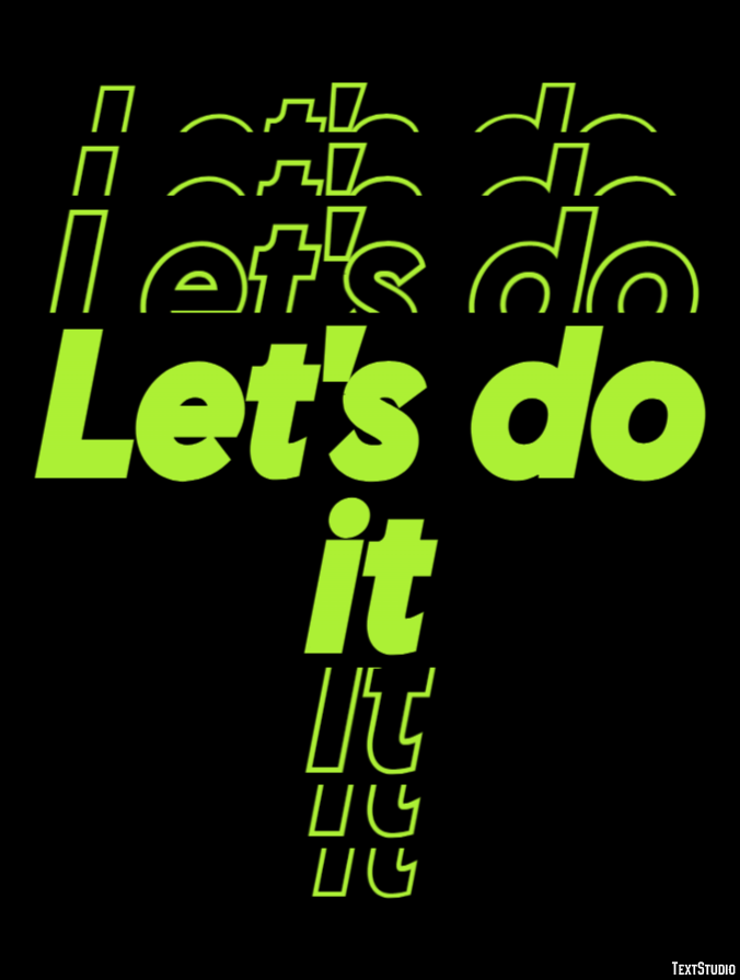 Let's do it Text Effect