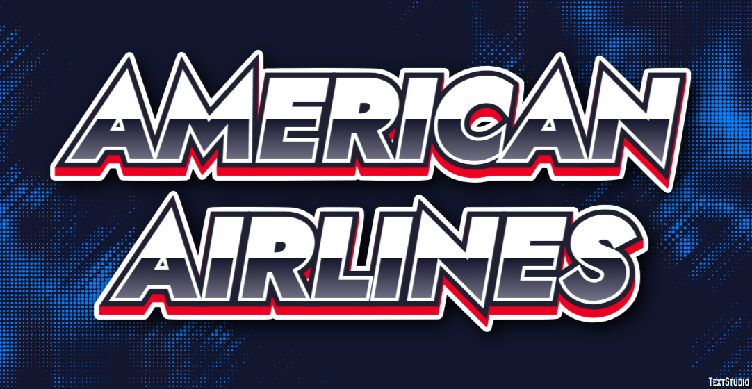 American Airlines Metin Efekti