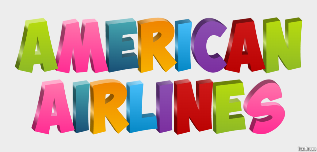 American Airlines Metin Efekti