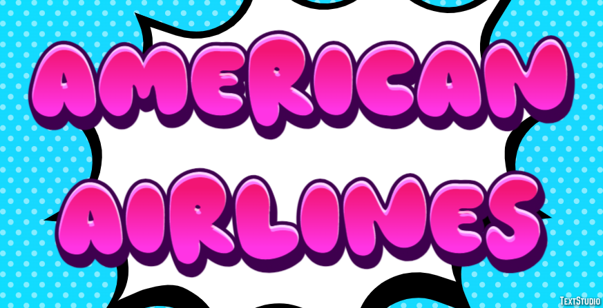 American Airlines Metin Efekti