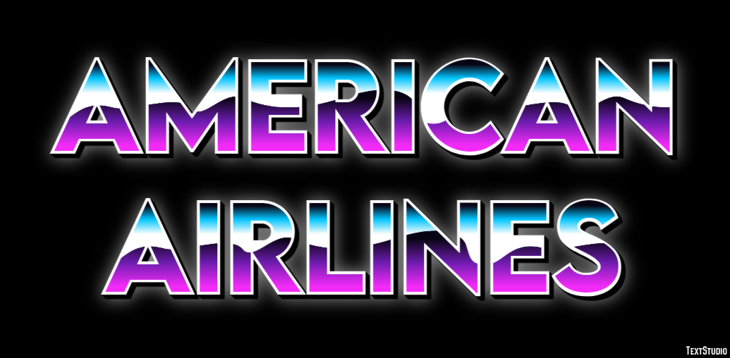 American Airlines Metin Efekti