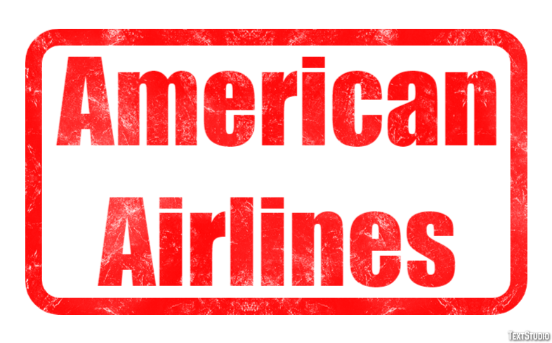 American Airlines Metin Efekti