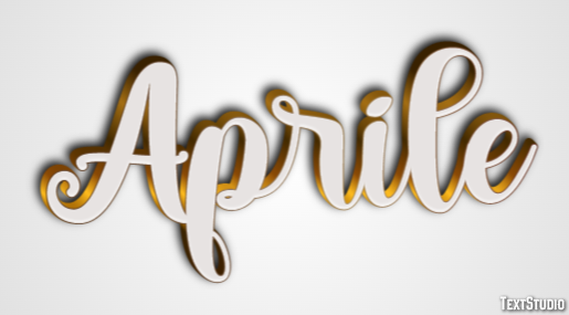 Aprile Texteffekt