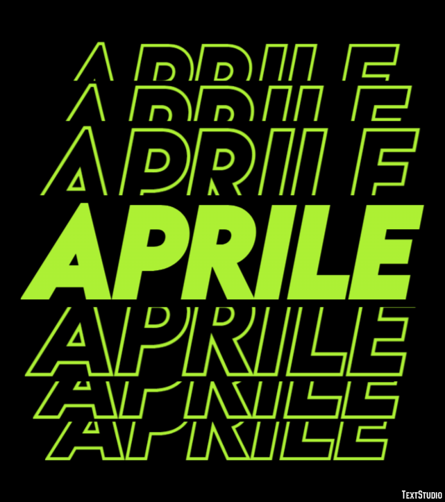 Aprile Texteffekt