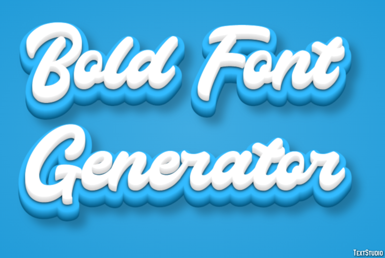 Bold Font Generator Effetto testo