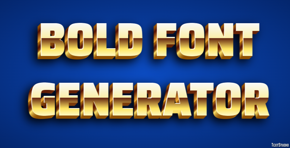 Bold Font Generator テキスト効果