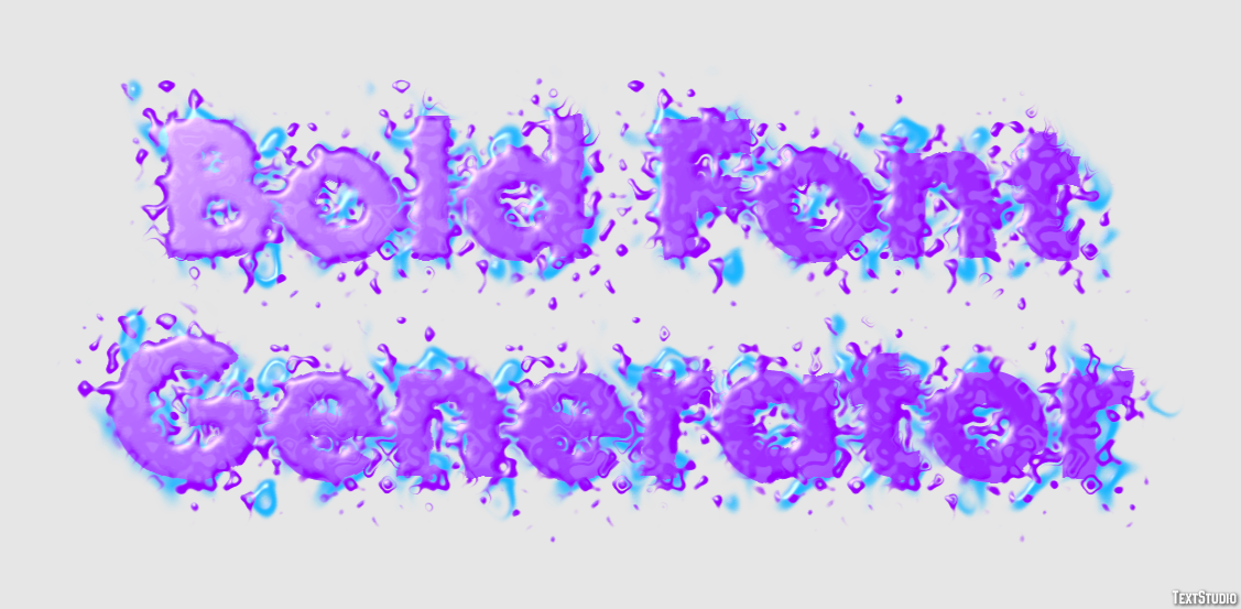 Bold Font Generator Effetto testo